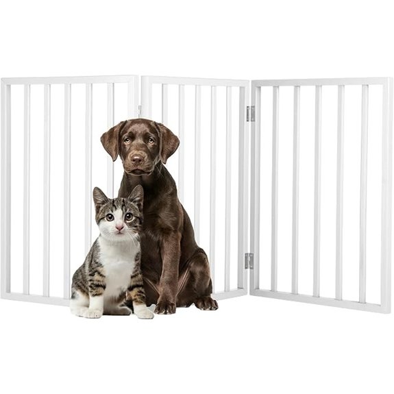PetMAKER 3‑Panel Foldable Indoor Dog Gate (55×24)