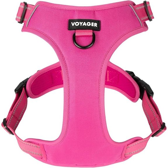 Voyager Dual Attachment No Pull Harness - Fuchsia Small
