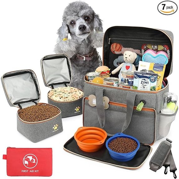 Dog Travel Bag Grey