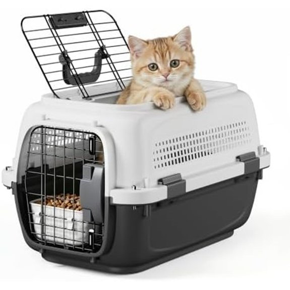19.5 Hard Shell Cat Carrier Pet Carrier for Small Dogs & Cats