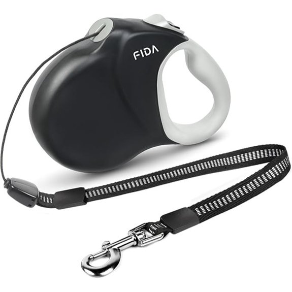 Fida Upgraded Retractable Dog Leash 30ft Heavy Duty Black