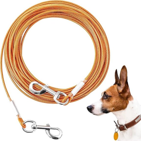 Heavy Duty Dog Tie-Out Cable – Up to 125 lb (50 ft)