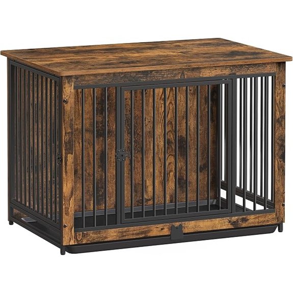 Feandrea 38 Dog Crate Furniture Heavy-Duty Dog Kennel Side End Table