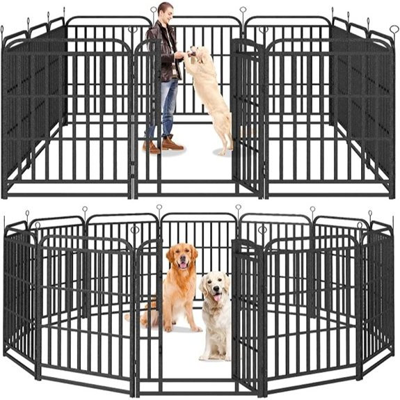 Kfvigoho Heavy Duty Dog Playpen 12 Steel Panels 40 Height