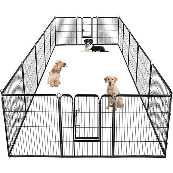 BestPet | Dog Playpen | 40 16 Panels | Heavy Duty Metal Pet Exercise Pen