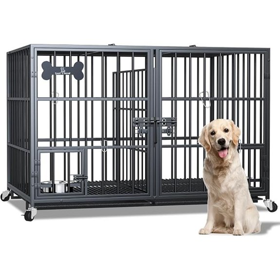 heavy duty metal dog crate