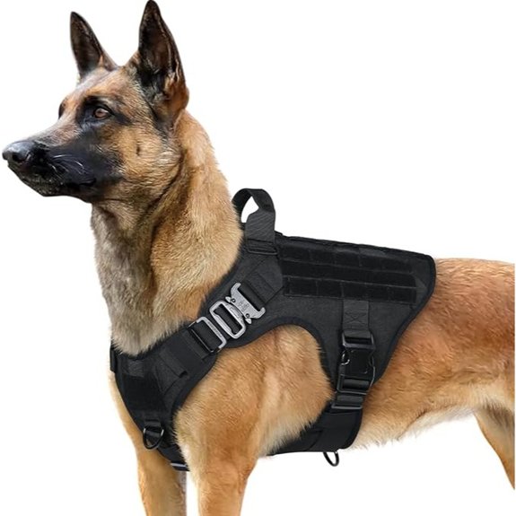 rabbitgoo Tactical Dog Harness for Large Heavy Duty Military No Pull Vest