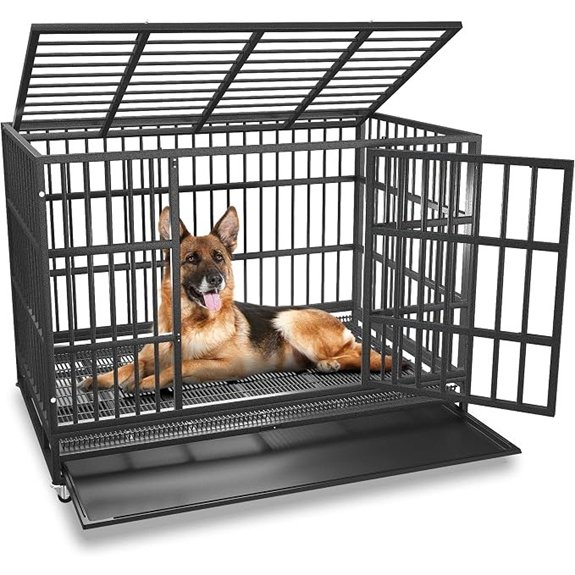 BOLDBONE Heavy Duty XL Dog Crate with Wheels