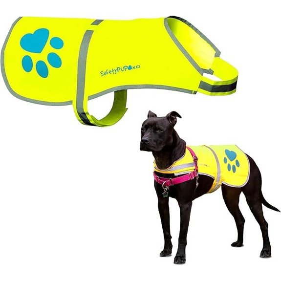 Reflective Dog Vest Hi Vis Safety Gear for Low-Light Morning & Night Walks