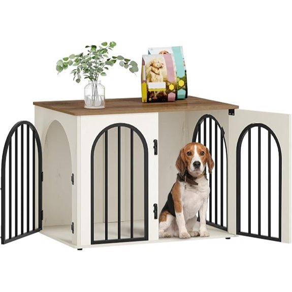 Hzuaneri 31.5'' Dog Crate Furniture,Dog Kennel Indoor for Small/Medium Dogs
