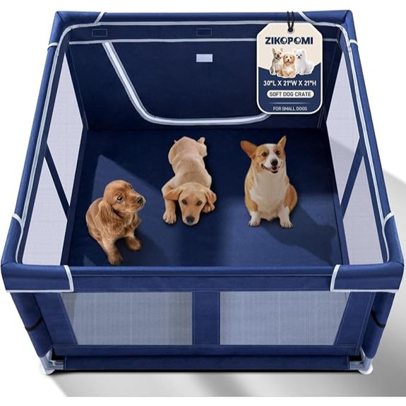 Puppy Indoor Playpen 42x42x25 with Gate Door Door