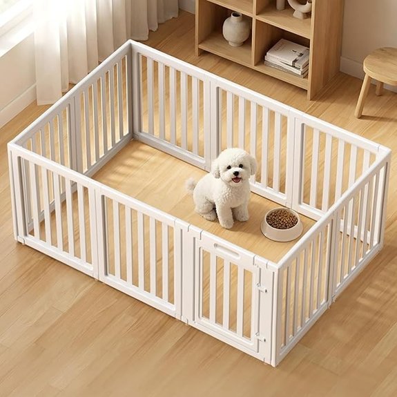 Dog Playpen Indoor,Puppy Playpen,White 23.6 H 10 Panels