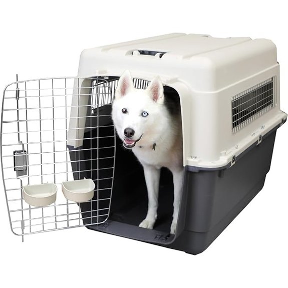 SportPet Airline-Compliant XL Dog Kennel with Wheels