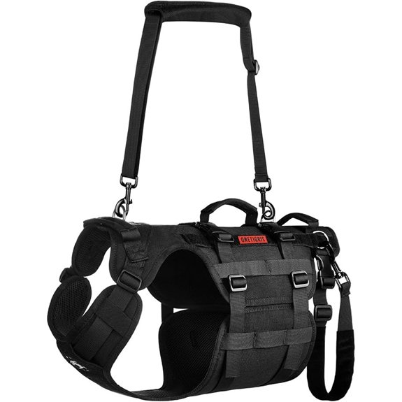 OneTigris Dog Lift Harness for Large Dogs (Black)