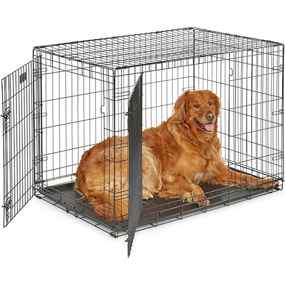 Midwest 42-Inch Double Door iCrate for Large Breeds 71-90 lbs