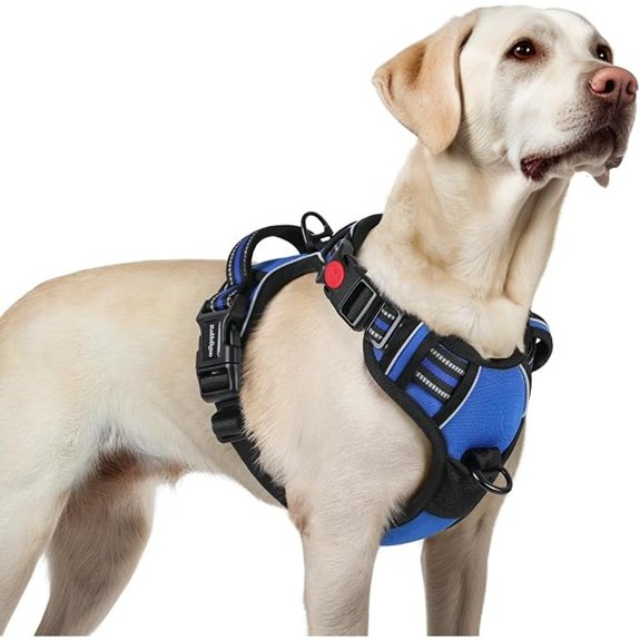 rabbitgoo Dog Harness for Large Updated Easy On & Off with 3 Buckles