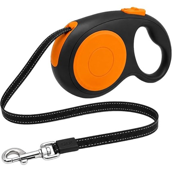 Sevy Stretch 26FT Retractable Dog Leash for Large Dogs up to 100lbs Pause