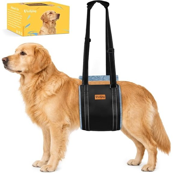Vivifying Dog Lift Harness for Large Dogs Flannel Rear Support Sling L