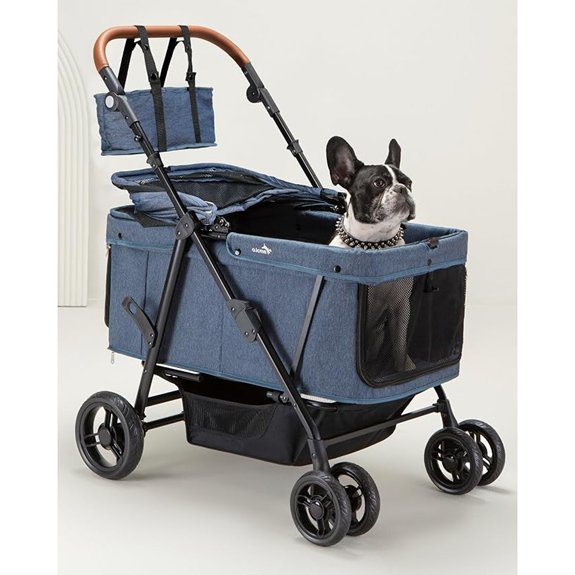 Dog Stroller for Large & Medium Dogs (20–132 lbs) for 2 Small Dogs