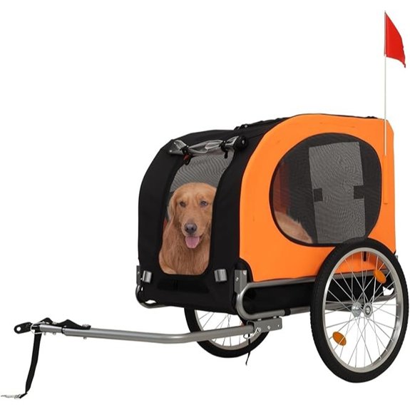 Dog Bike Trailer & Stroller for Large Dogs 88 lb Capacity