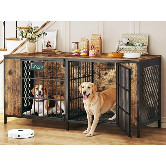large double dog kennel