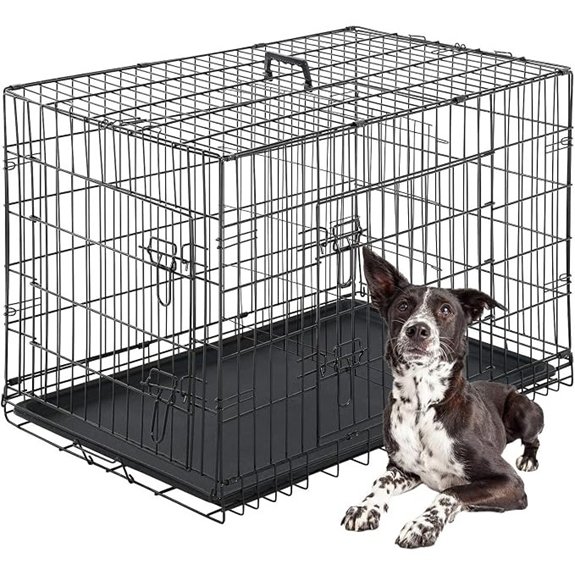 large foldable metal crate