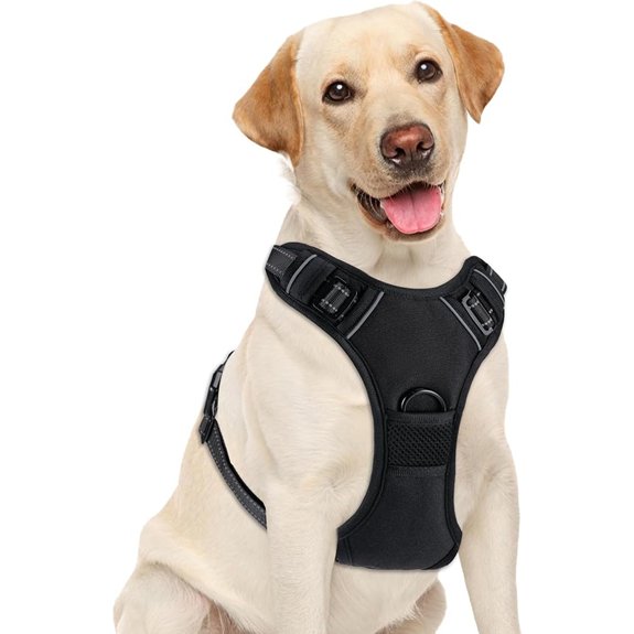 Dog Harness No Pull Pet Vest for Large Dog Easy On & Off Black Large