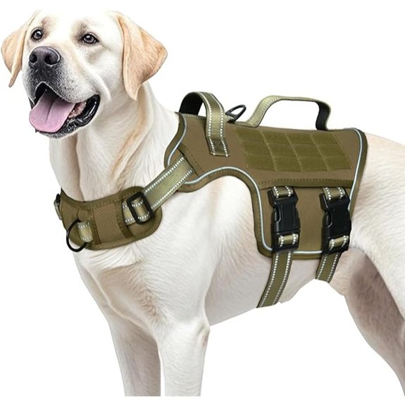 Dog Harness for Large Dogs No Pull Tactical Vest with Front Clips