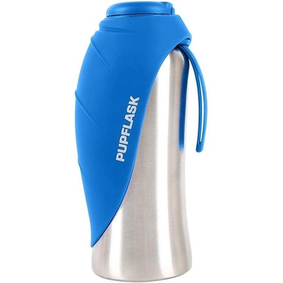 PupFlask Large Dog Water Bottle Portable Stainless Steel Travel Bowl