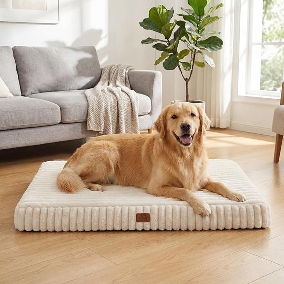 Orthopedic Dog Bed for Large Dog Waterproof Washable Pet Bed for Crate