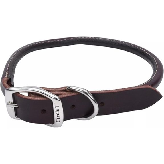 Coastal Pet Leather Dog Collar Coastal Pet Circle T Latigo 3/8 x 14
