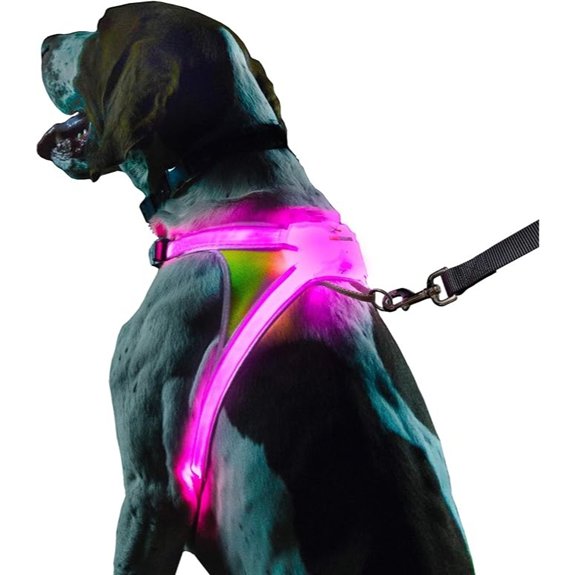noxgear LightHound Light Up Reflective Dog Harness Large