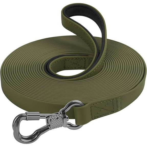 XiaZ Waterproof Long Dog Leash with Padded Handle (30FT)