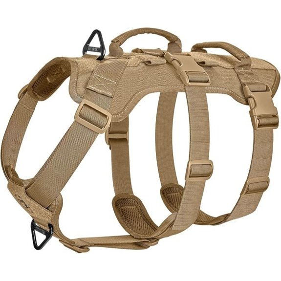 OneTigris Escape Proof Dog Harness (Medium Brown)
