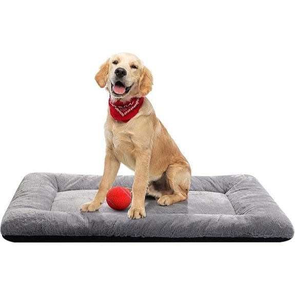 Dog Crate Pad Washable Dog Bed for Crate Medium Cozy Mat 36-Inch Gray