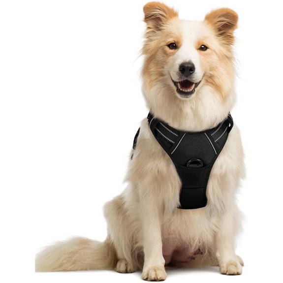 rabbitgoo Dog Harness No Pull Medium Sized with 2 Leash Clips Pet Vest