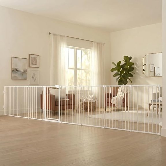 Regalo Safety 24-192 Metal 2-in-1 Super Wide Baby Gate & Play Yard