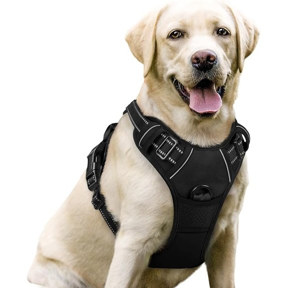 rabbitgoo Dog Harness No Pull for Large Dogs with 2 Leash Clips Pet Vest