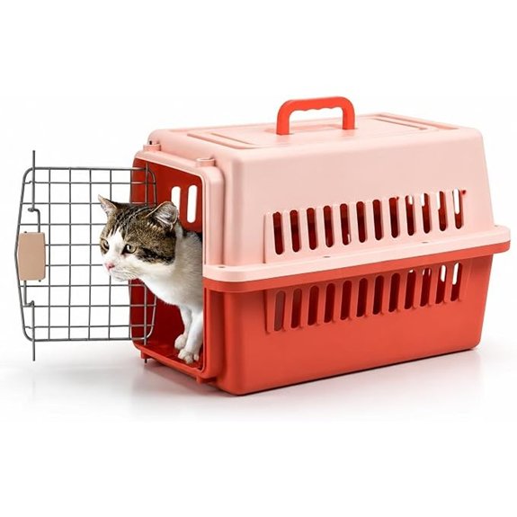 Orange Large Hard‑Sided Pet Carrier for Dogs & Cats (23)