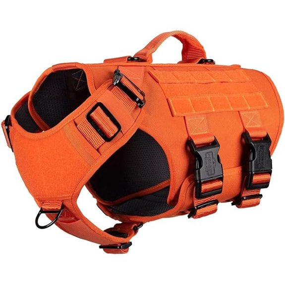 ICEFANG GN3 Tactical Dog Harness with 6X Buckle Orange