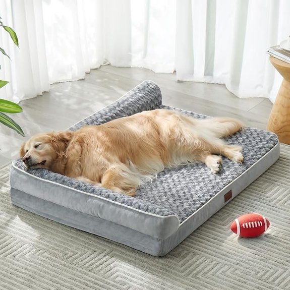 BFPETHOME Orthopedic Washable Dog Bed Sleeping Couch for Large Senior Dogs