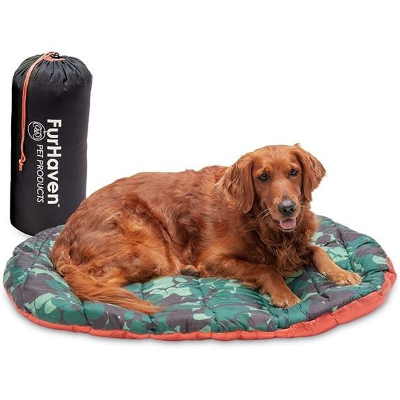 Furhaven Outdoor Travel Dog Bed with Carry Bag Washable Foldable Large