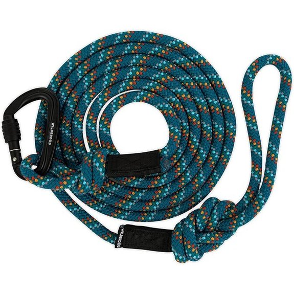 Wilderdog Carabiner Dog Leash – 5ft Pacific Blue