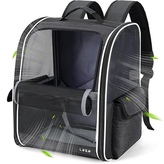 Lekereise Pet Carrier Backpack for Small Dogs & Cats