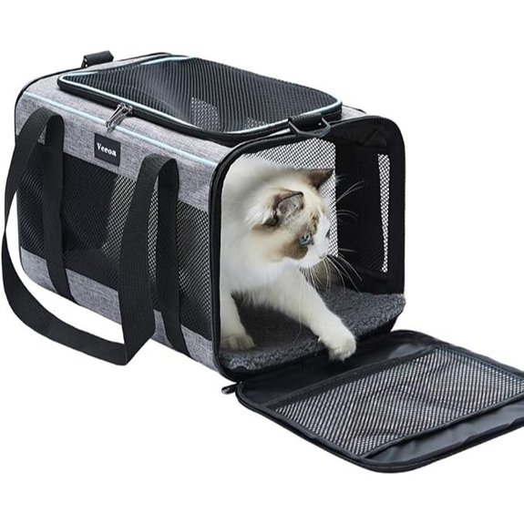 Vceoa 19x12x12 Pet Carrier for Cats