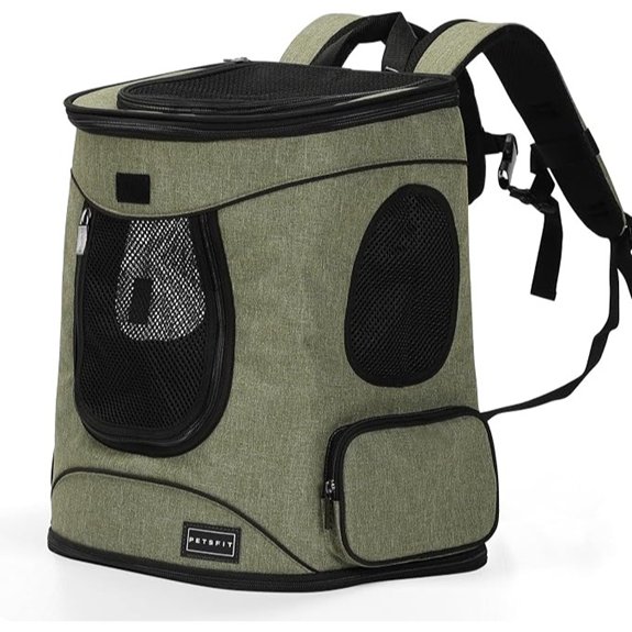 Petsfit Dog and Cat Backpack Carrier Padded Waist Support Up to 18 lb