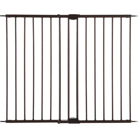 MyPet Windsor Walk-Thru Pet Gate 31 Tall Matte Bronze