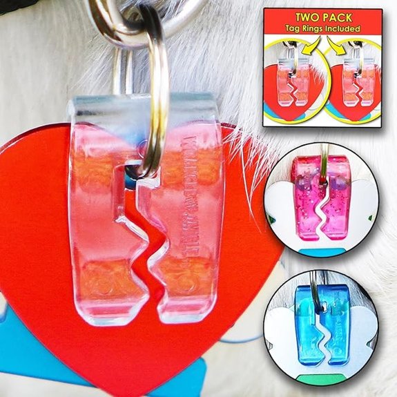 Pet Tag Silencer Clip It On Jingle's Gone! -Clear