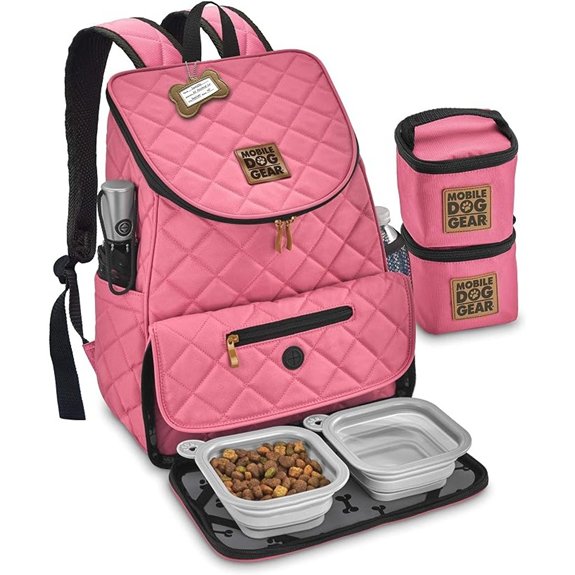 Mobile Dog Gear Weekender Backpack Pink Airline‑Compliant