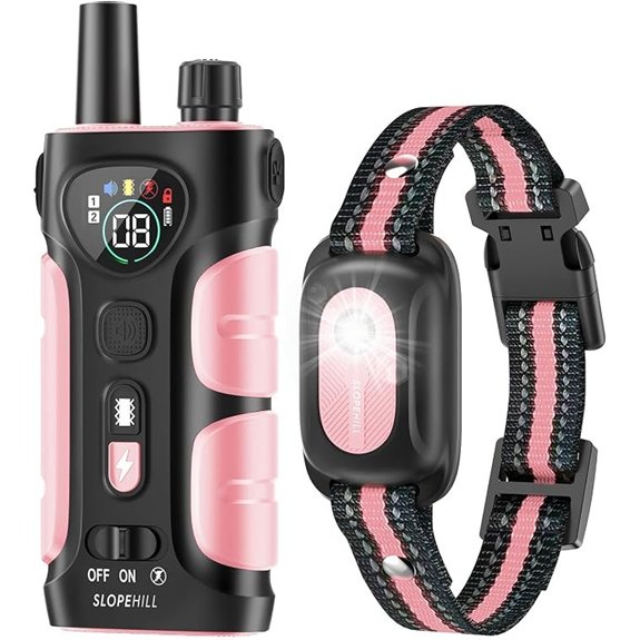 SLOPEHILL Dog Shock Collar,4200FT Dog Training Collar with Remote,Pink
